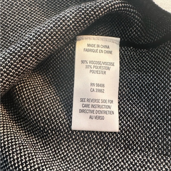 Theory Efersten Mixed-Stripe Knit Pencil Skirt Like New Black & White - Picture 6 of 10